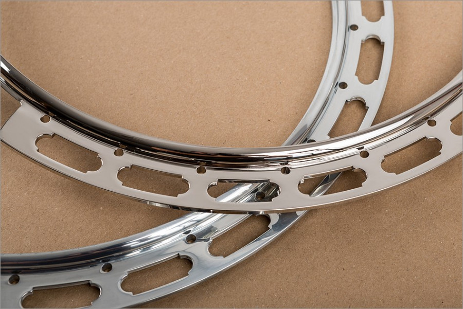 Alnicov 11-Inch Banjo Tension Hoop - Brass Plated Replacement Flange For Banjo Repair & Maintenance