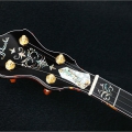 SPIRIT - 24 frets, engraved gold / black, abalone strip