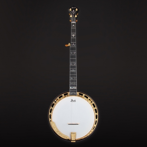 Spirit Jason Burleson Standard Banjo Pot, Mahogany, Gold, Engraved