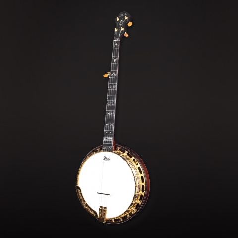 Spirit Jason Burleson Standard Banjo Pot, Mahogany, Gold, Engraved