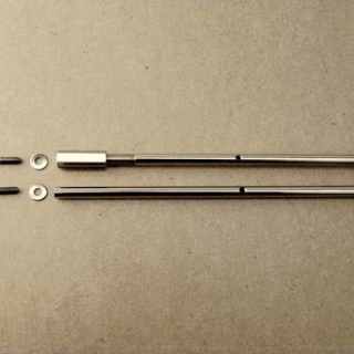 30 - Co-ordinator Pre-War 1932s style rod set with long nut on bottom (complete with nuts, washers,